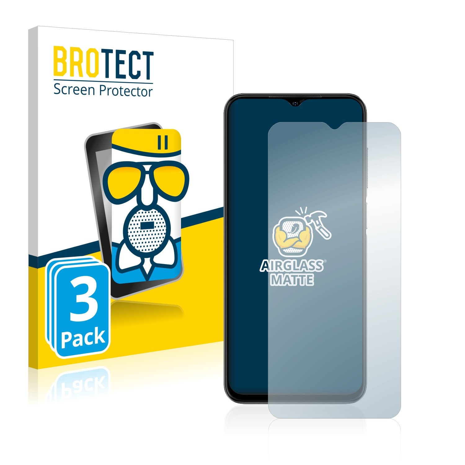 BROTECT 3x Airglass matte Ulefone Note Schutzfolie(für 14)