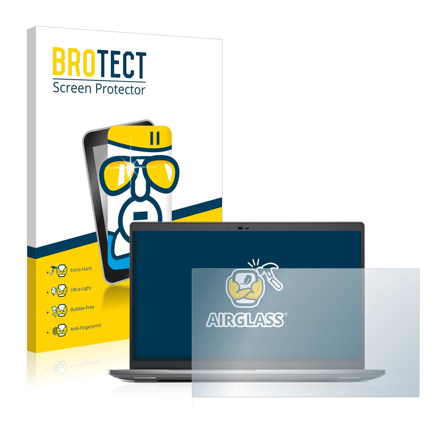 3570) Precision BROTECT Airglass klare Schutzfolie(für Dell