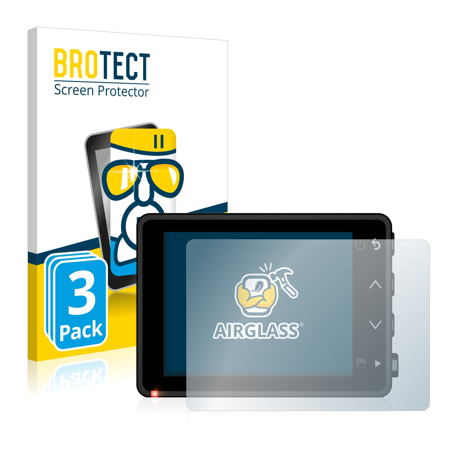 Cam 57) Airglass BROTECT klare Dash Garmin 3x Schutzfolie(für