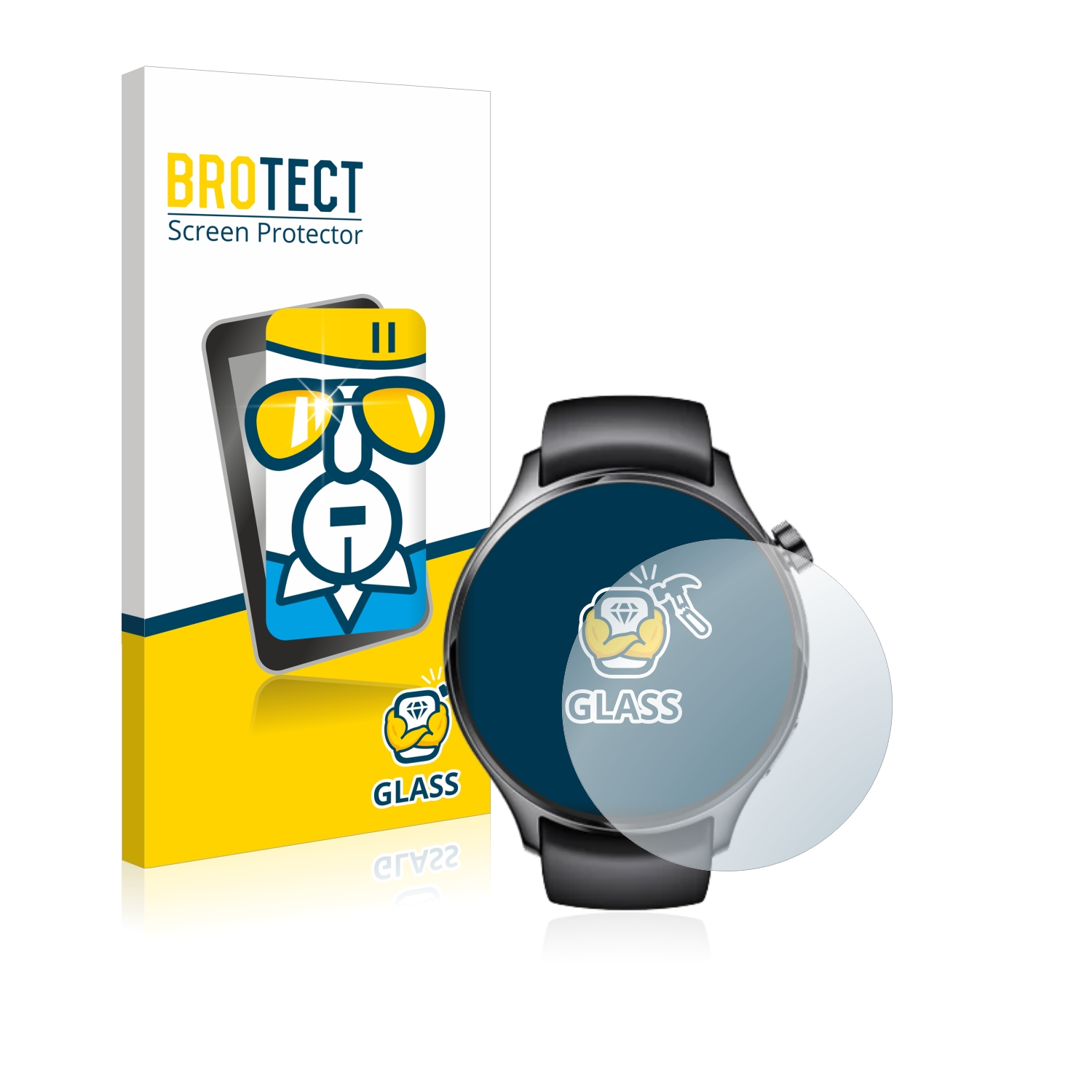 BROTECT 9H klares Schutzglas(für Xiaomi Pro) Watch S1