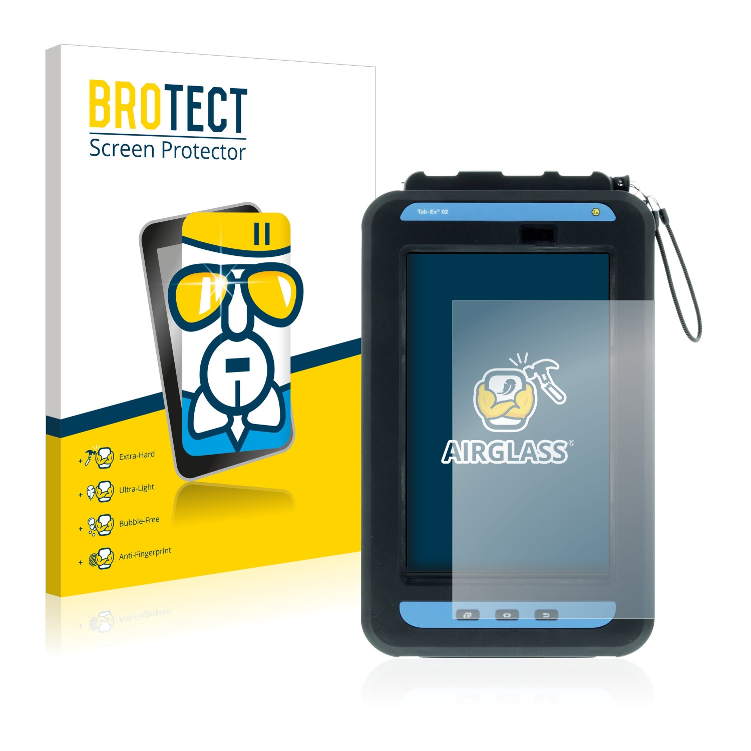 BROTECT Airglass klare Schutzfolie(für 02) Ecom Tab Ex