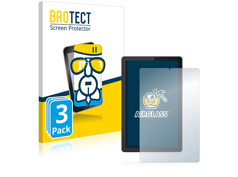 BROTECT 3x Airglass klare Schutzfolie(für Lenovo Tab M9)