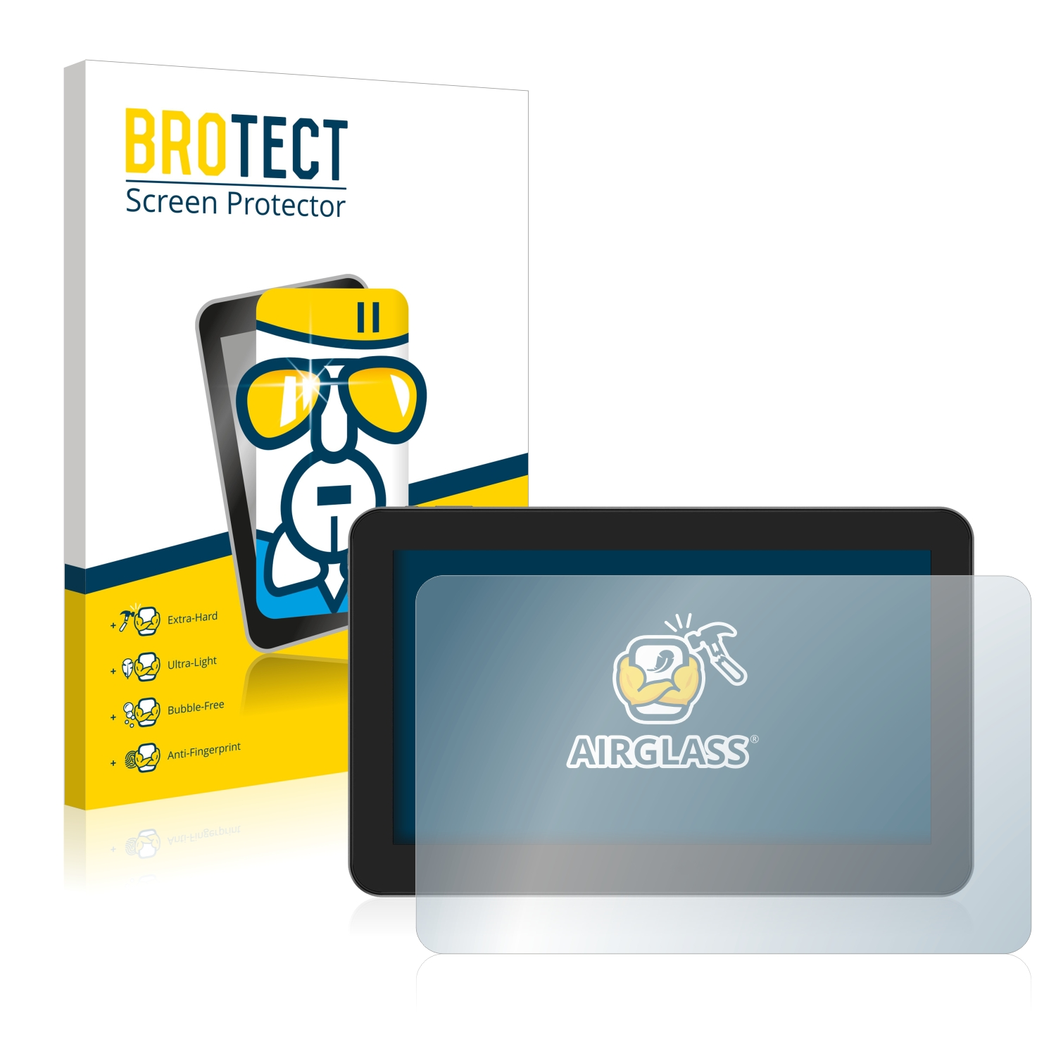 16TP) Pro BROTECT klare Airglass Artist XP-Pen Schutzfolie(für