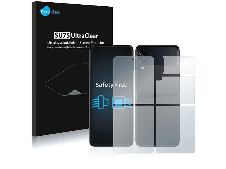 Flip Galaxy klare 3 18x Z Samsung SAVVIES 5G) Schutzfolie(für