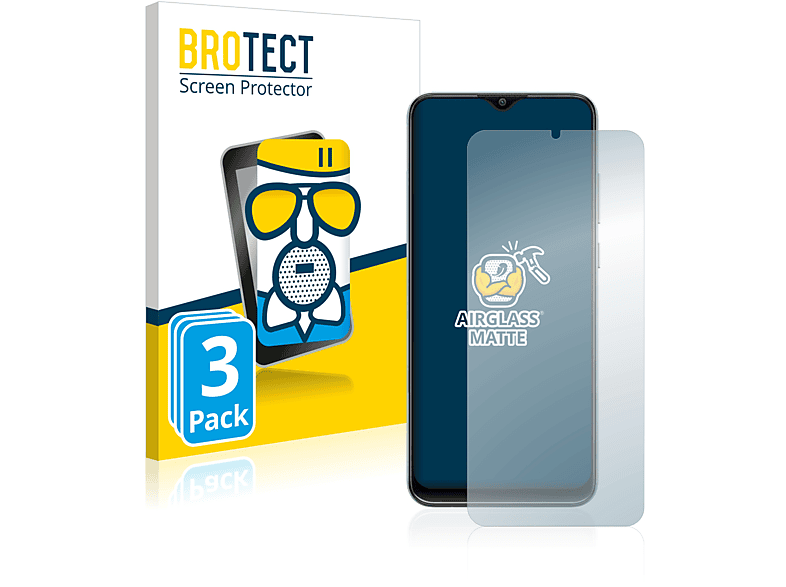 BROTECT 3x Airglass Galaxy matte F04) Samsung Schutzfolie(für