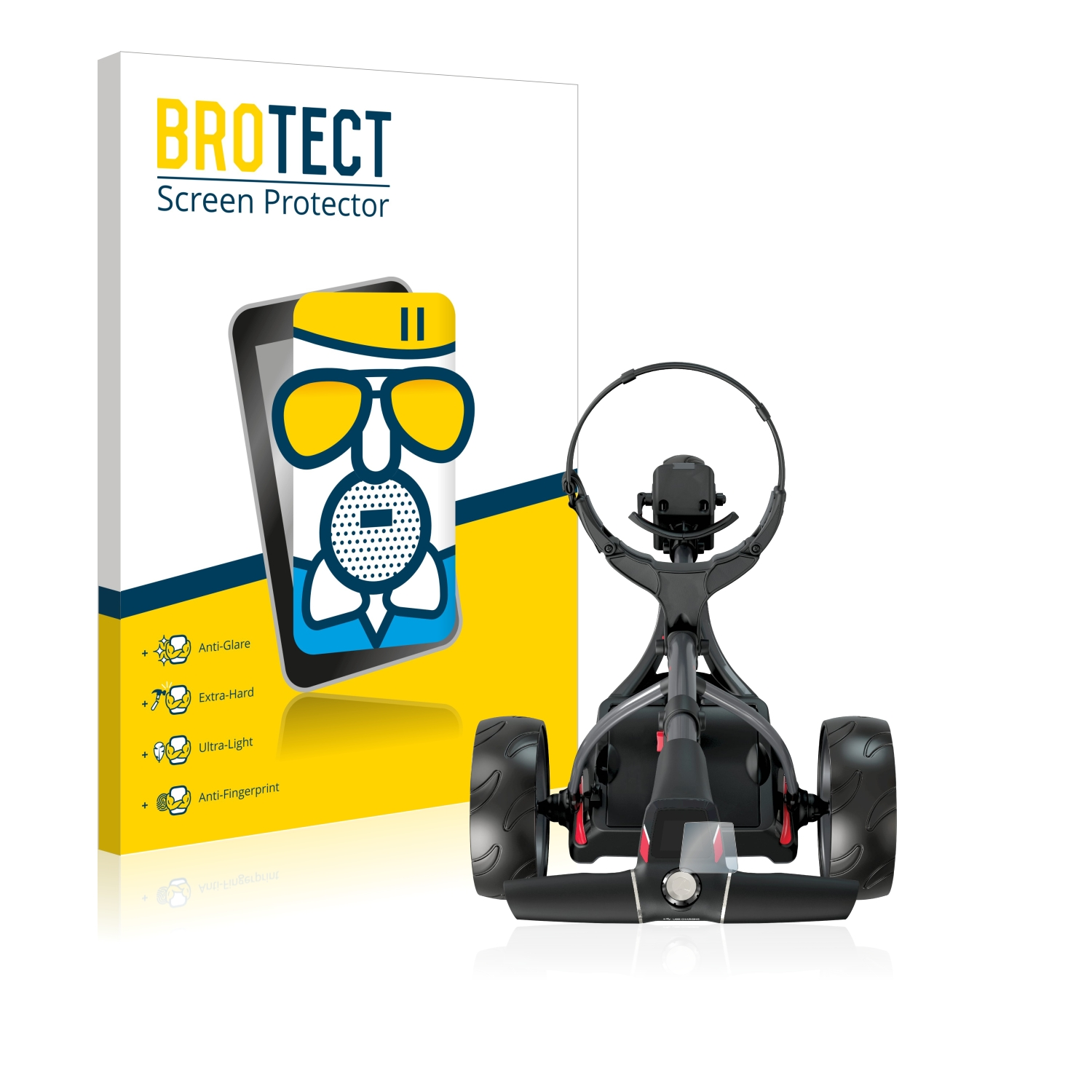 BROTECT Airglass matte Schutzfolie(für Motocaddy Electric S1 Trolley)