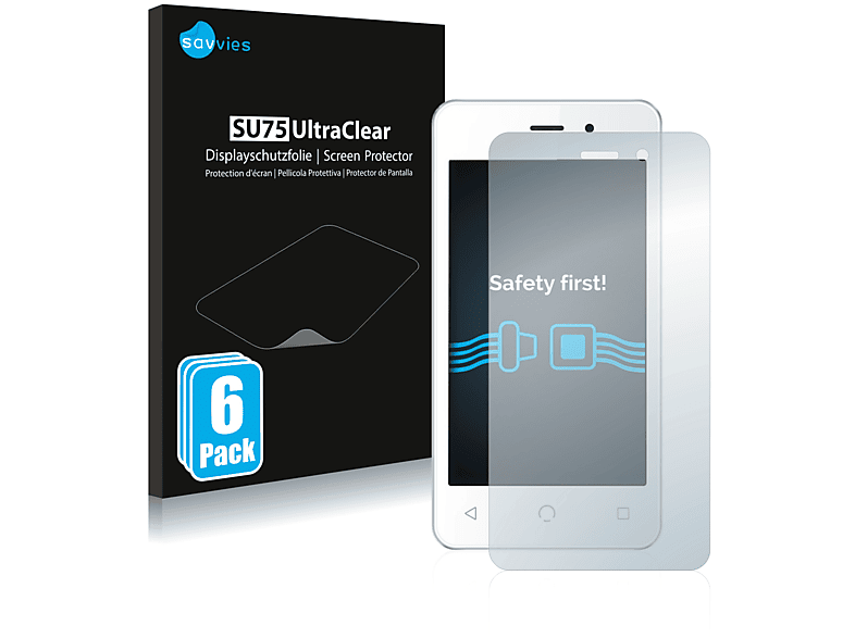 SAVVIES 6x klare Mobile A1) Schutzfolie(für NUU