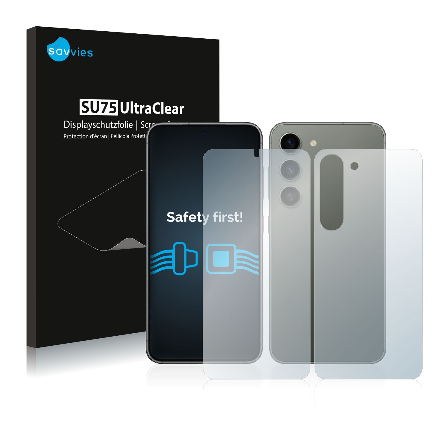 SAVVIES 18x klare Schutzfolie(für S23 Samsung Galaxy Plus)