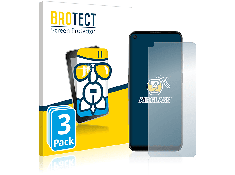 BROTECT 3x Airglass klare Schutzfolie(für Oukitel K9 Pro)