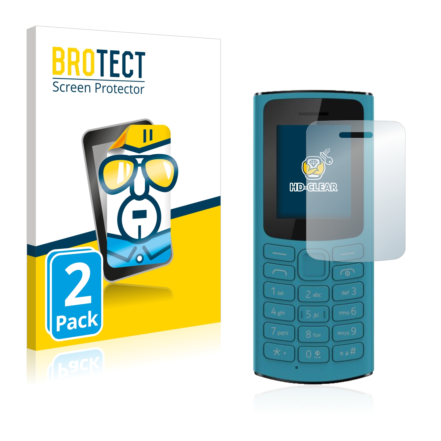 BROTECT Nokia 2021) Schutzfolie(für 2x 105 4G klare