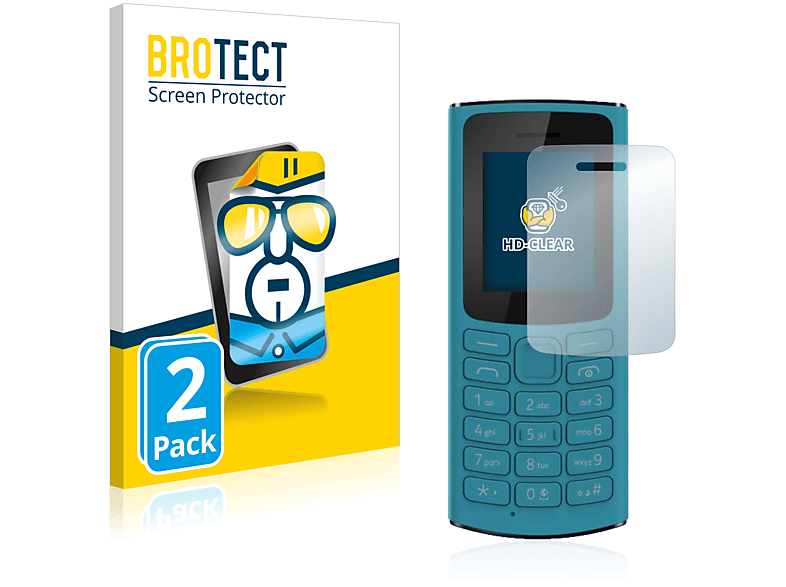 BROTECT 2x Nokia 4G 2021) klare 105 Schutzfolie(für