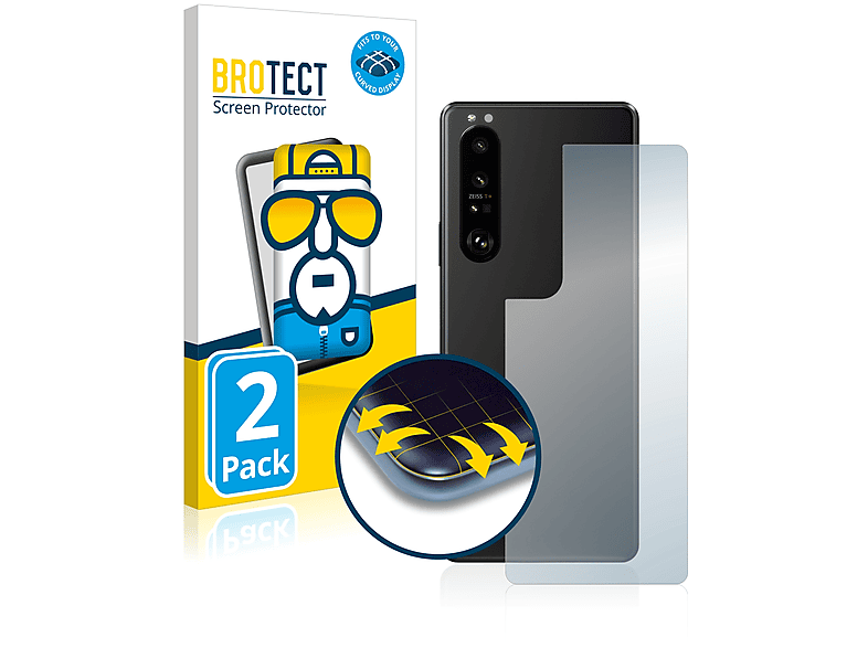 BROTECT 2x Flex Full-Cover Schutzfolie(für Sony Xperia Curved III 3D 5G) 1