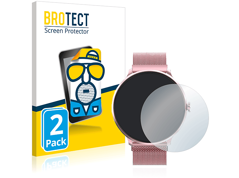 BROTECT 2x matte Schutzfolie(für Bebinca Smartwatch)