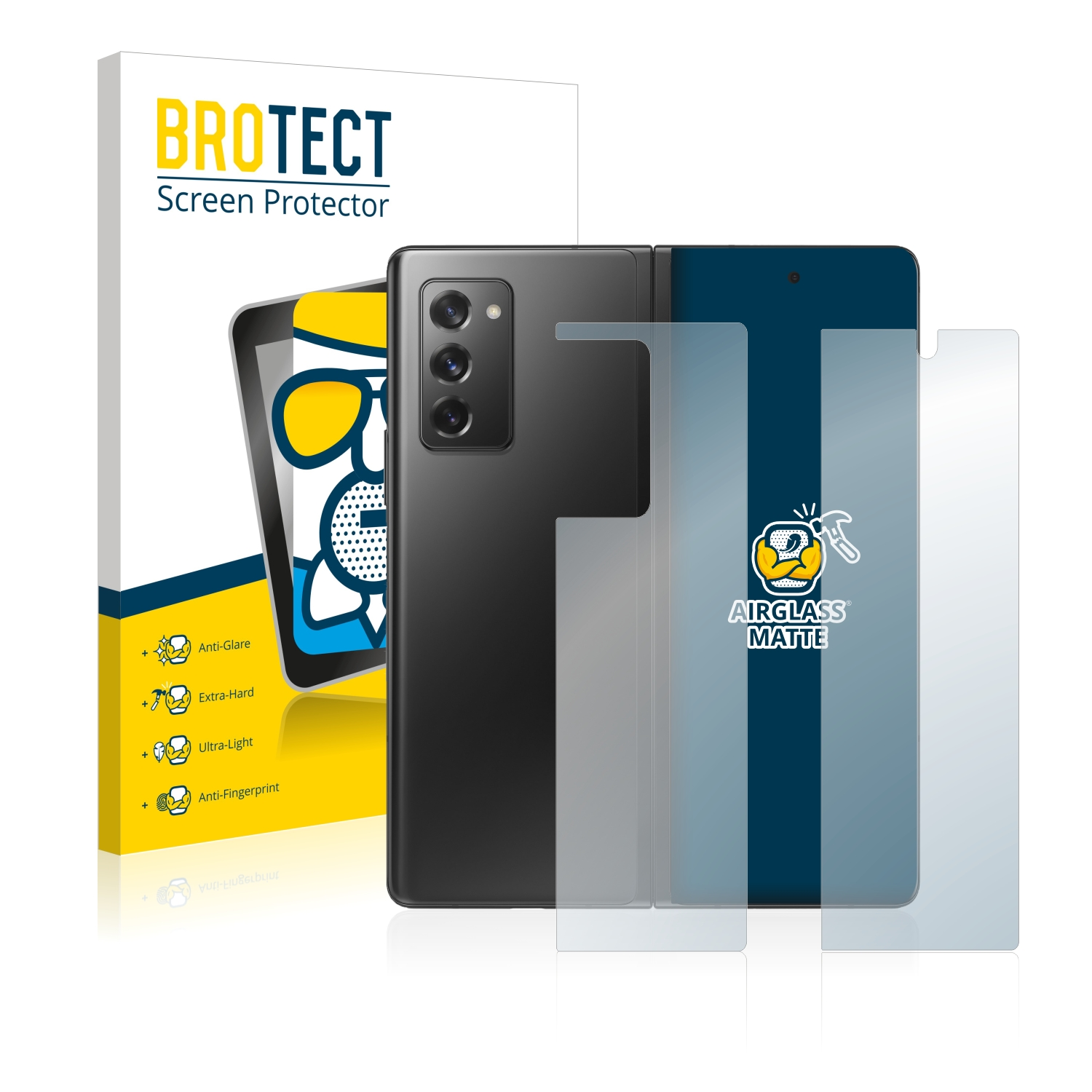 Samsung BROTECT Z Galaxy Fold matte 5G) Schutzfolie(für Airglass 2