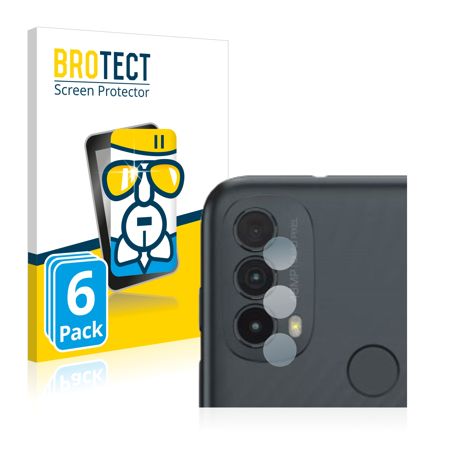 BROTECT 6x Airglass klare Moto E30) Motorola Schutzfolie(für