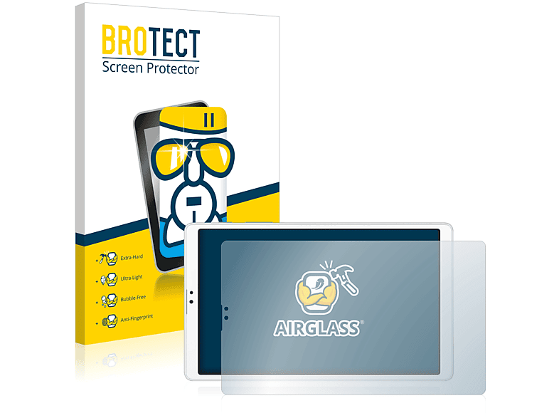 BROTECT Airglass klare Schutzfolie(für Samsung Galaxy Tab A7 Lite LTE 2021 (Hochformat))