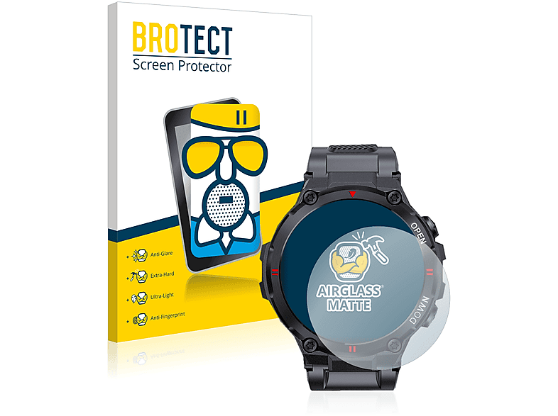 BROTECT Airglass matte Schutzfolie(für BlitzWolf BW-AT2C) | Smartwatch Schutzfolien & Gläser