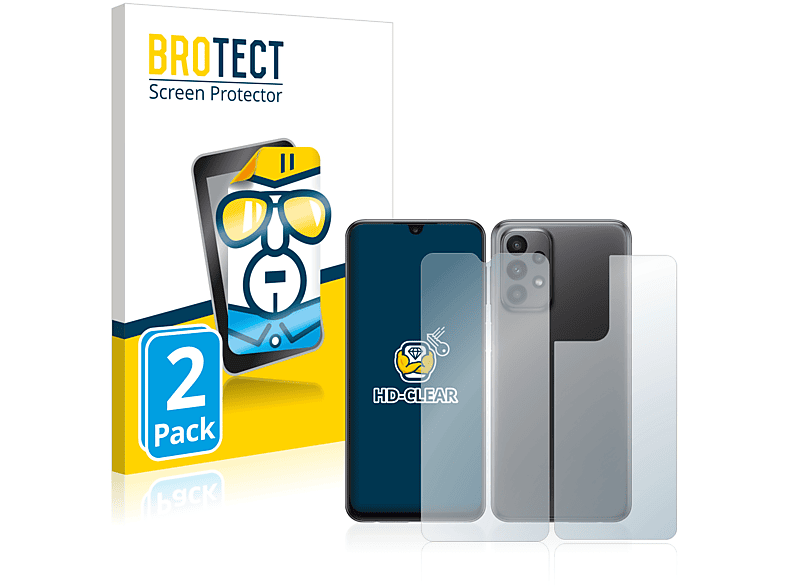 BROTECT 2x Schutzfolie(für Galaxy klare Samsung M13)