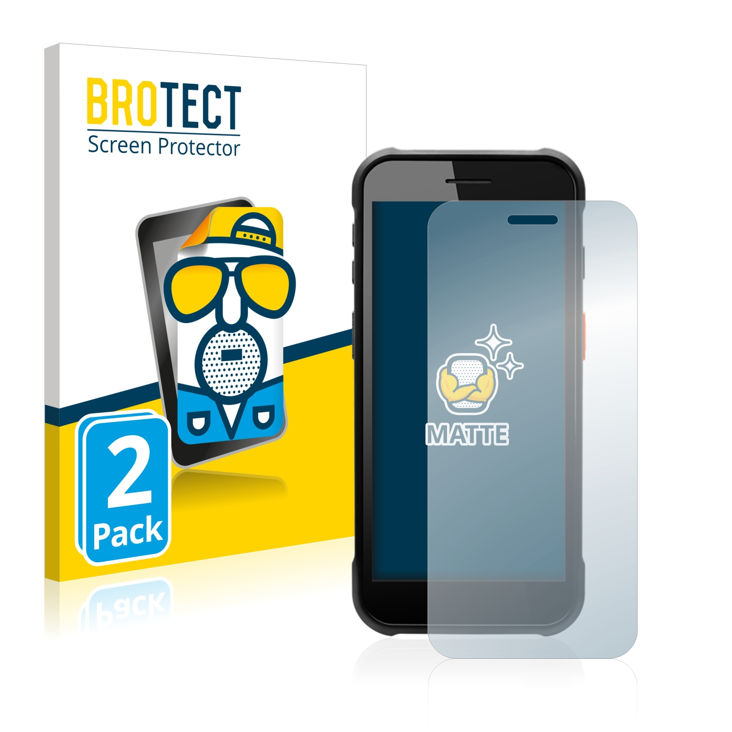 BROTECT Mobile PM75) matte Point 2x Schutzfolie(für