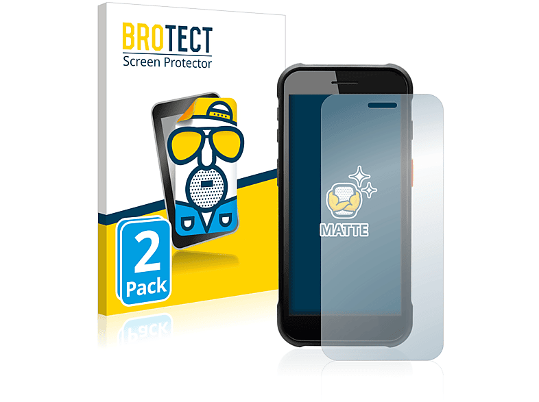 2x Mobile matte BROTECT Schutzfolie(für PM75) Point