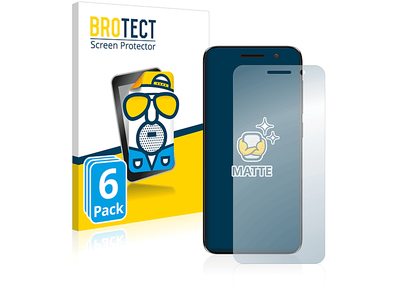 (2018)) matte BROTECT Alcatel 6x Schutzfolie(für 1