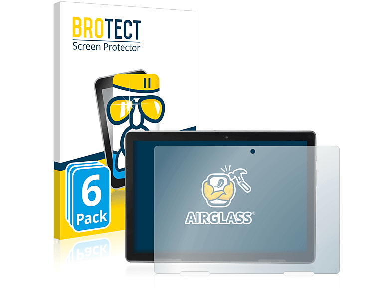 BROTECT 6x Airglass P10912) Schutzfolie(für MEDION klare Lifetab