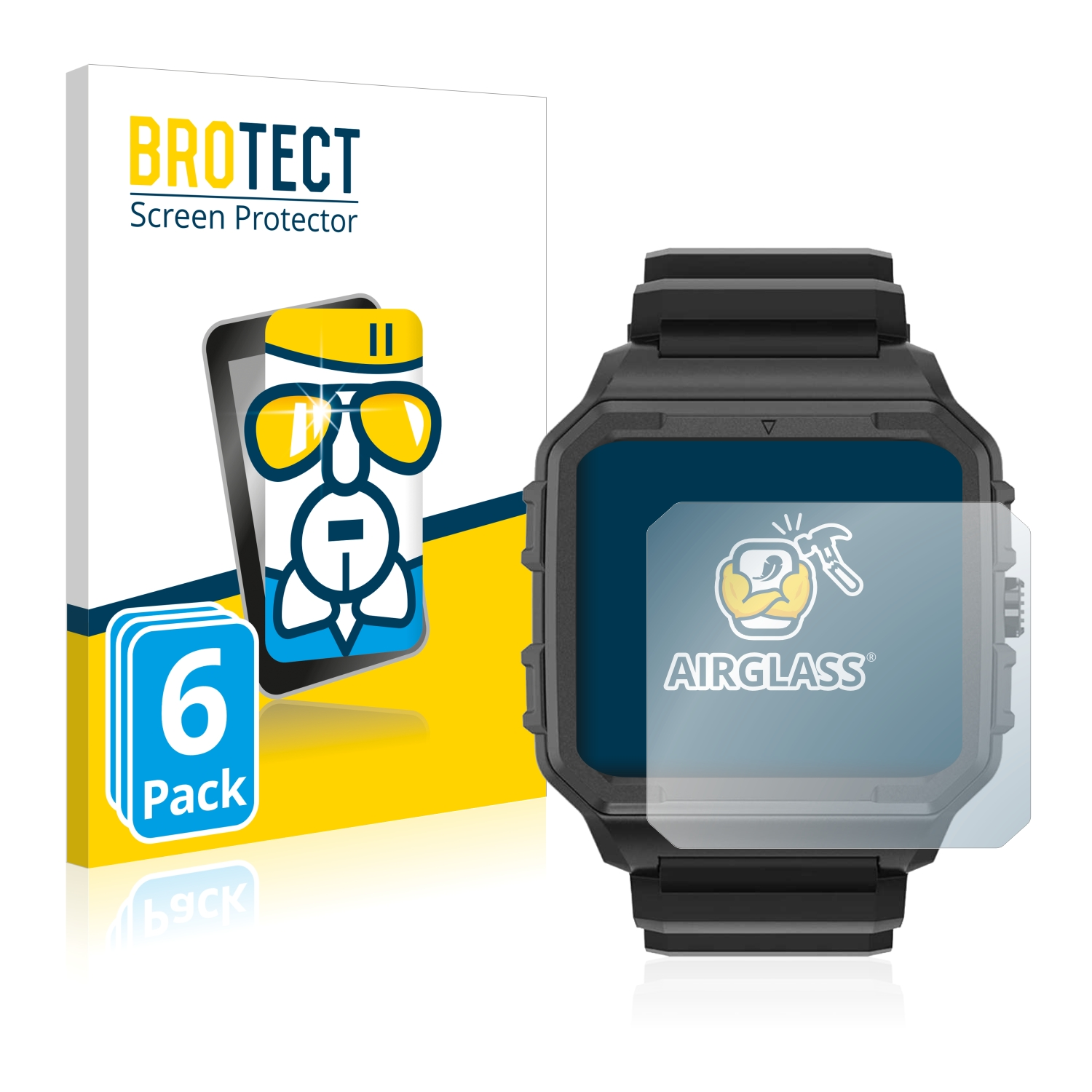 BROTECT 6x Airglass klare Schutzfolie(für Alpha Edge North Pro)