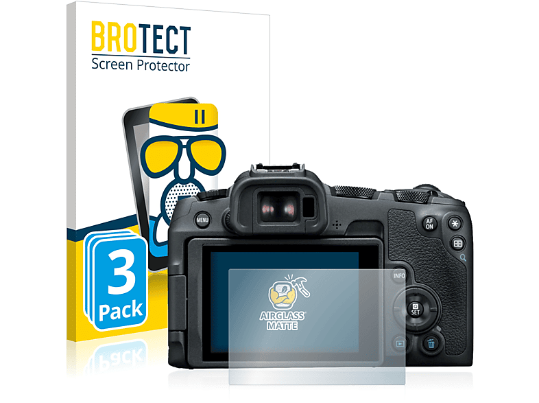 BROTECT 3x Airglass matte Schutzfolie(für Canon EOS R8) | Kamera Schutzfolie