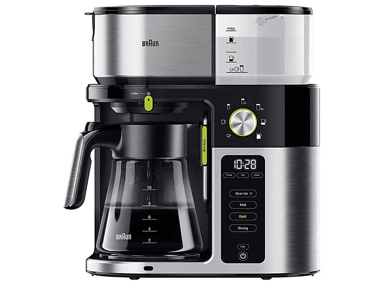 BRAUN HOUSEHOLD KF 9050 MULTISERVE Filterkaffeemaschine Edelstahl