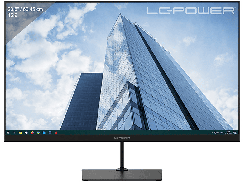 LC POWER LC-M24-FHD-75 24 Zoll Full-HD Monitor, Gaming-Monitor (8 ms Reaktionszeit , 75 Hz , 75 Hz nativ)