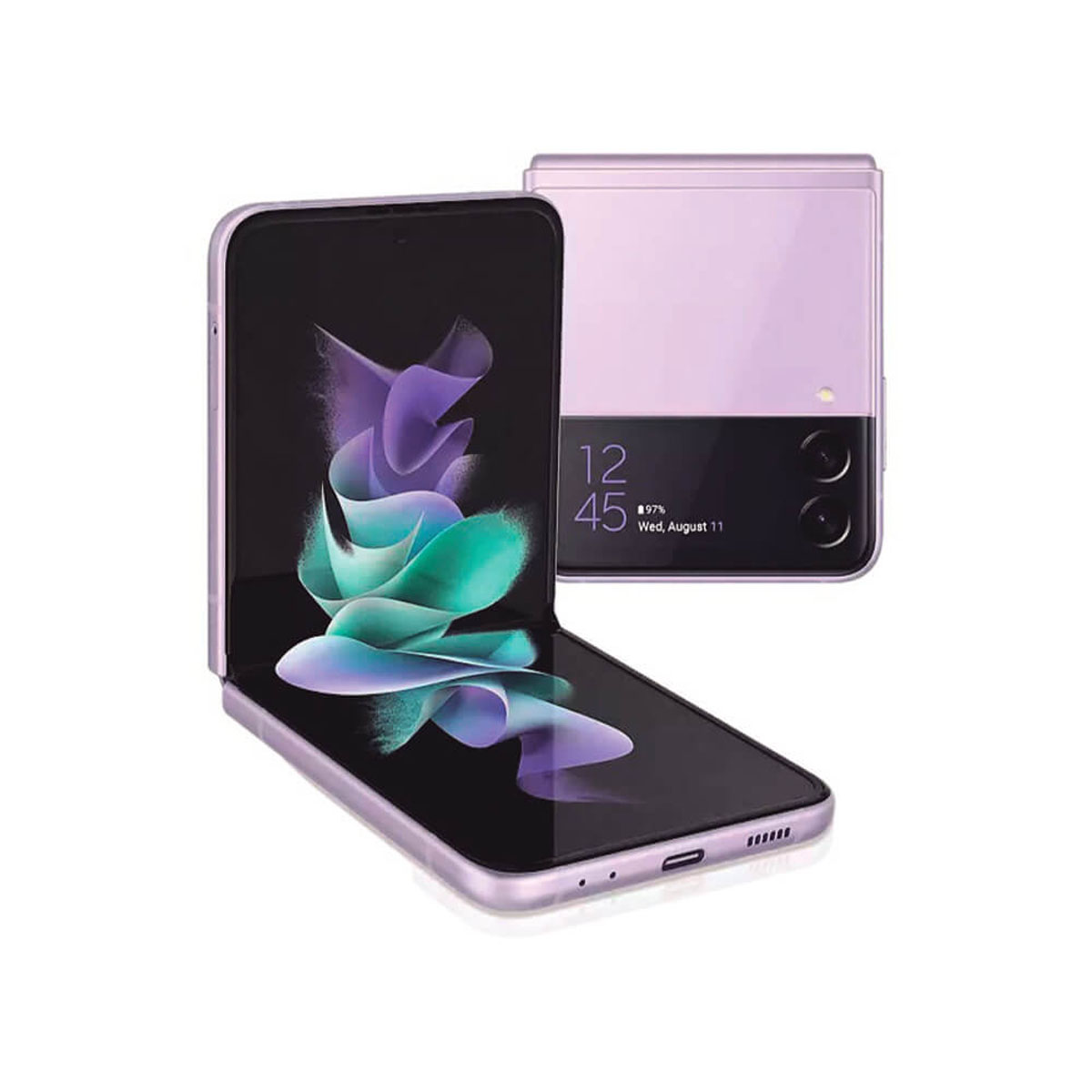 Móvil - Galaxy Z Flip3 5G SAMSUNG, Violeta, 128 GB, 8 GB, 6,7 ", Qualcomm Snapdragon 888 5G (5 nm)