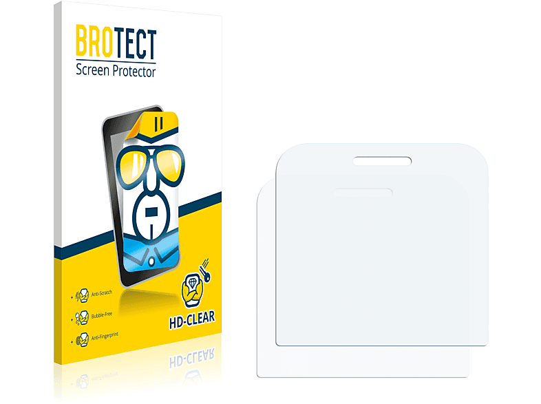 BROTECT 2x klare Schutzfolie(für Alcatel OT-2008G) One Touch