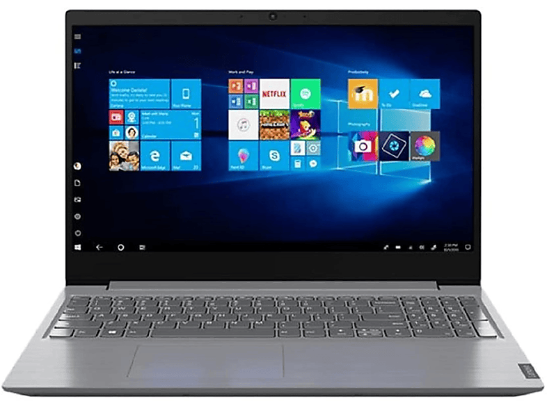 LENOVO V15-IGL 82C30020GE, Notebook mit Zoll Intel® Celeron® Display, 256,0 GB 15,6 Grau Grafik, GB RAM, SSD, Prozessor, 4,0 Intel UHD
