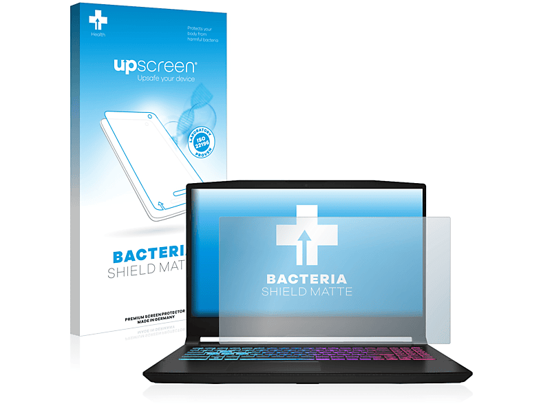 UPSCREEN antibakteriell entspiegelt matte Schutzfolie(für MSI Katana 15 B12) | Pflege & Schutz