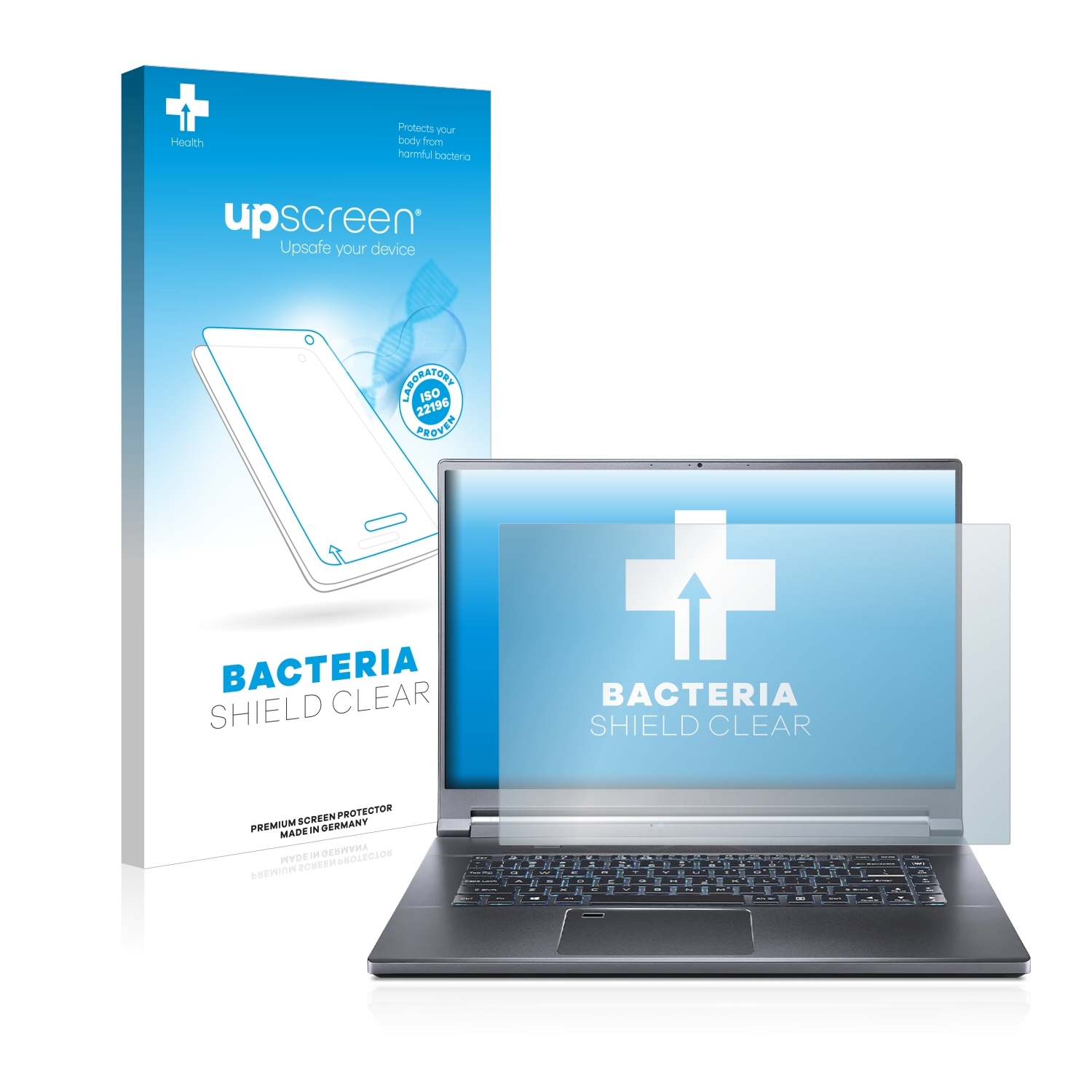 UPSCREEN antibakteriell klare Schutzfolie(für Triton Acer 500 SE) Predator