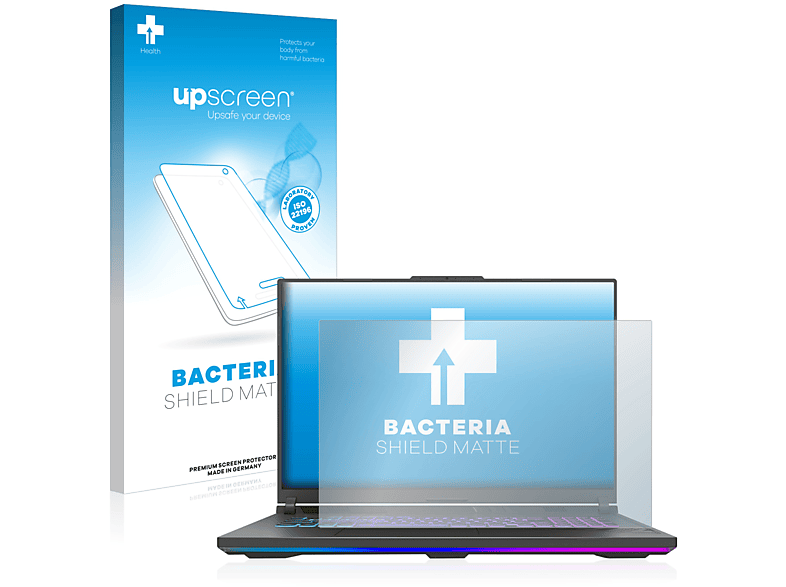 UPSCREEN antibakteriell entspiegelt matte Schutzfolie(für ASUS ROG Strix G18 G814 2023) | Pflege & Schutz