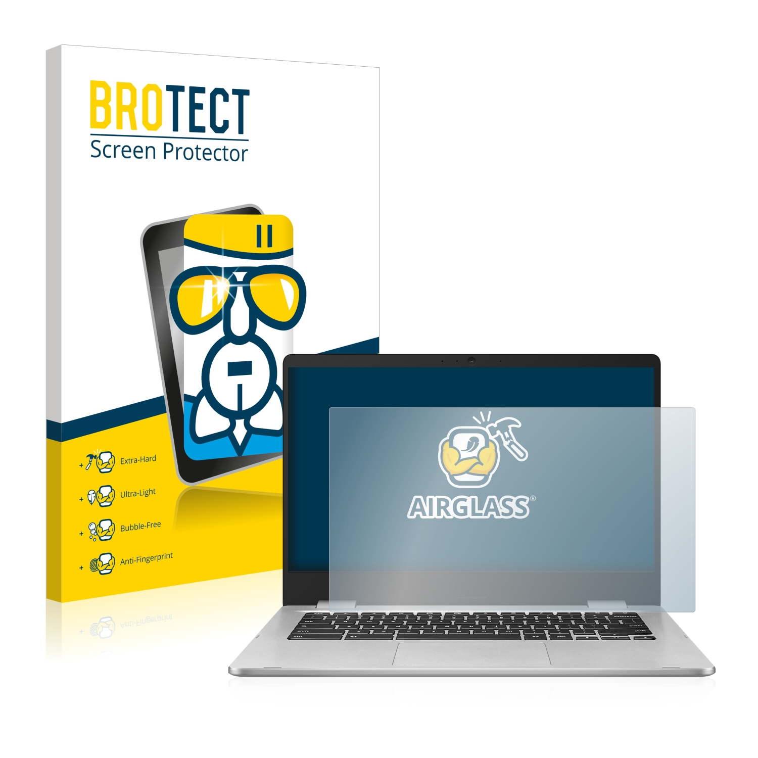 Chromebook C424) BROTECT ASUS klare Schutzfolie(für Airglass