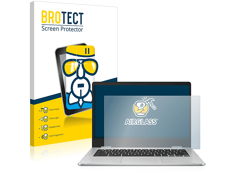 BROTECT Airglass klare Schutzfolie(für ASUS Chromebook C424)