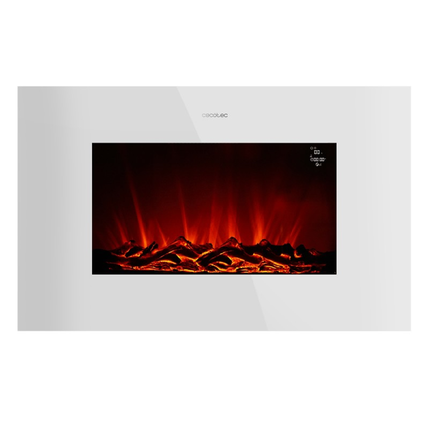 Chimenea eléctrica - ReadyWarm 3590 Flames Connected White CECOTEC, White