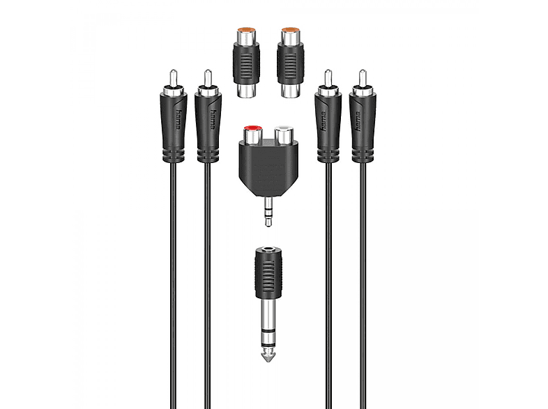 RCA m Kabel, 2,5 2,5 m, HAMA Cinch-Verbindungsset