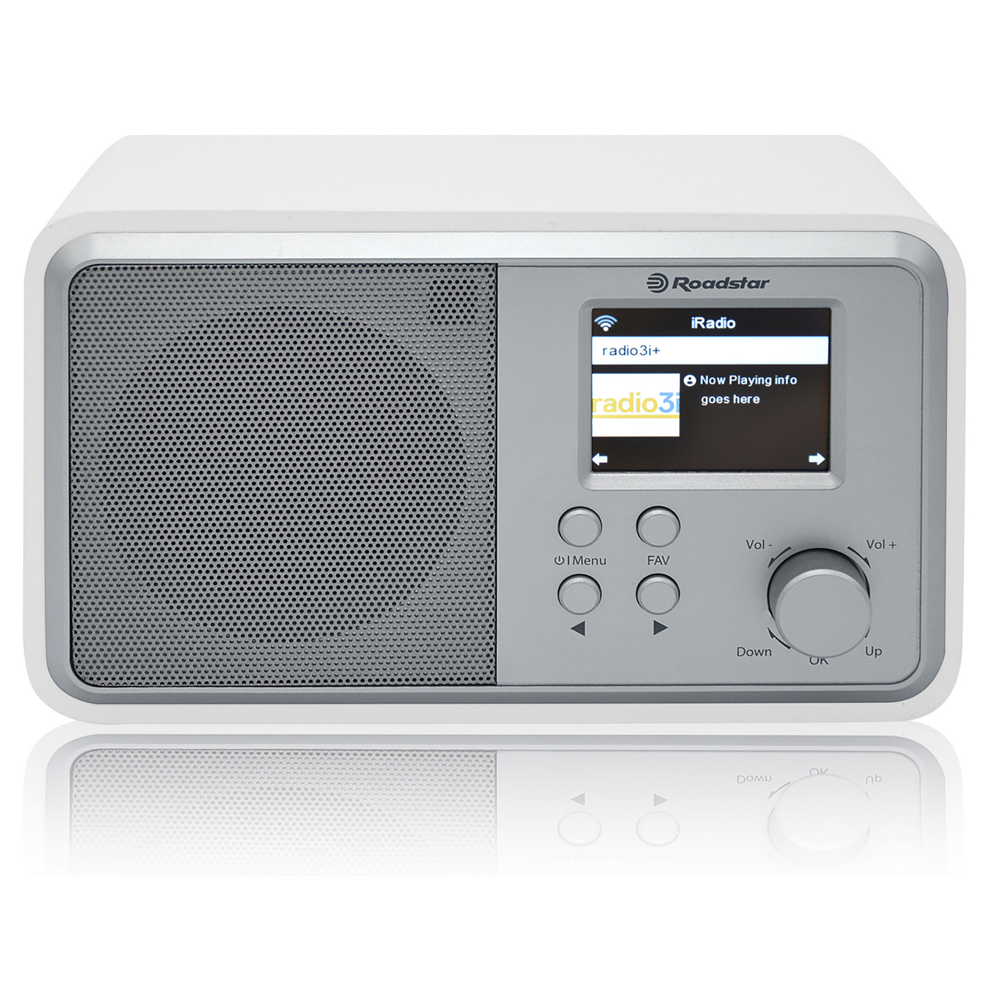 Radio CD - IR-390D+BT/WH ROADSTAR, Blanco