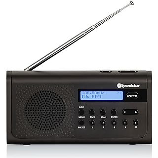 Radio CD  - TRA-300D+BK ROADSTAR, Negro