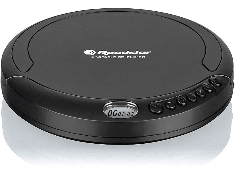 PCD-435NCD/BK CD Player, Tragbarer Schwarz ROADSTAR