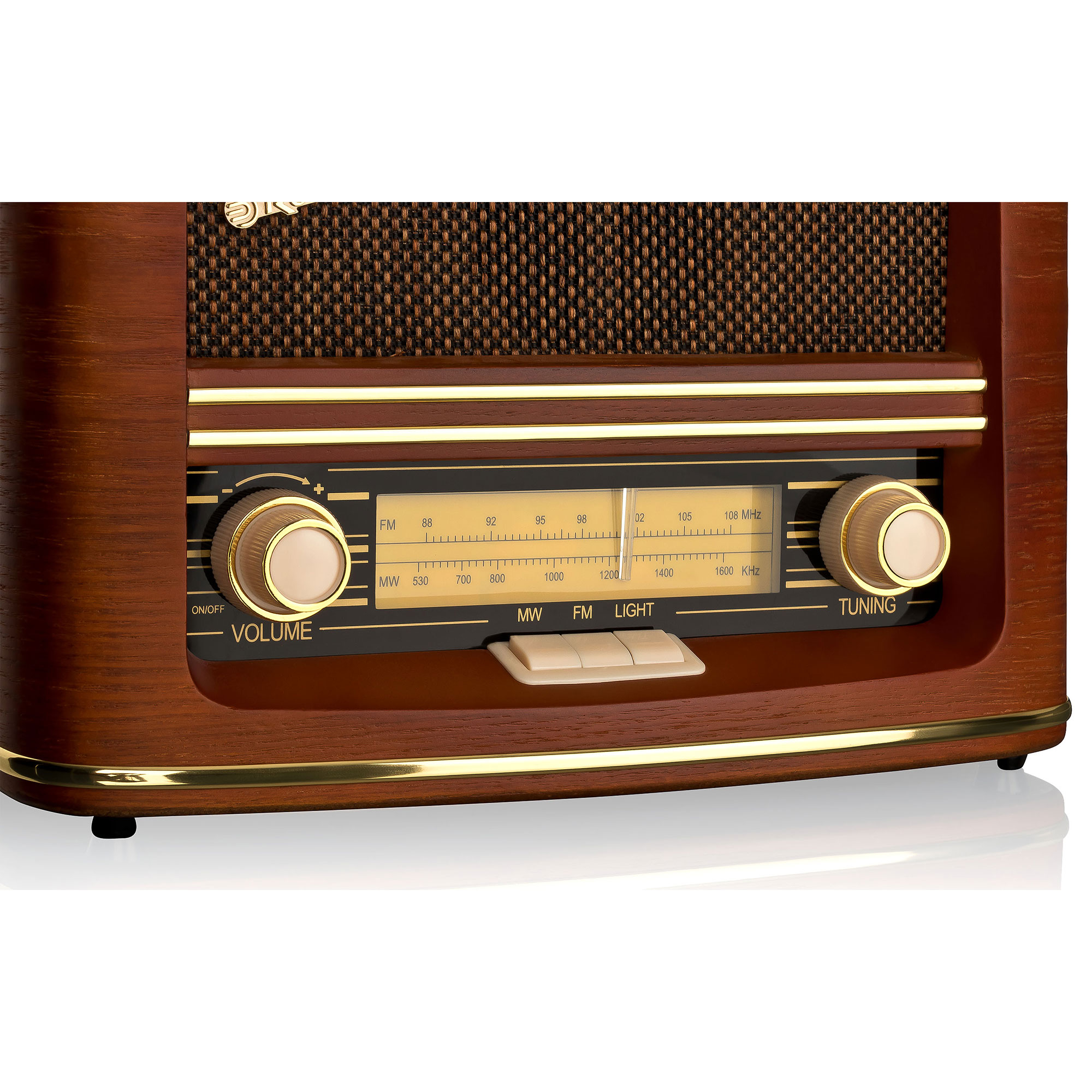 Vintage FM, Holz Radio FM/ Analog, HRA-1500N Retro MW ROADSTAR CD, Vintage
