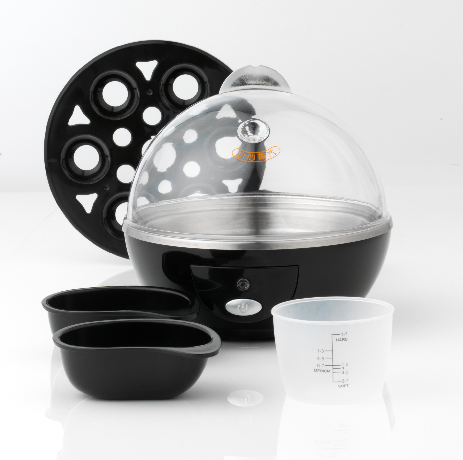 Elektrischer Eierkocher Für 7 Eier – Mini-Dampfgarer Für Perfekte Eier In Minuten, BPA-frei (EU-Stecker)