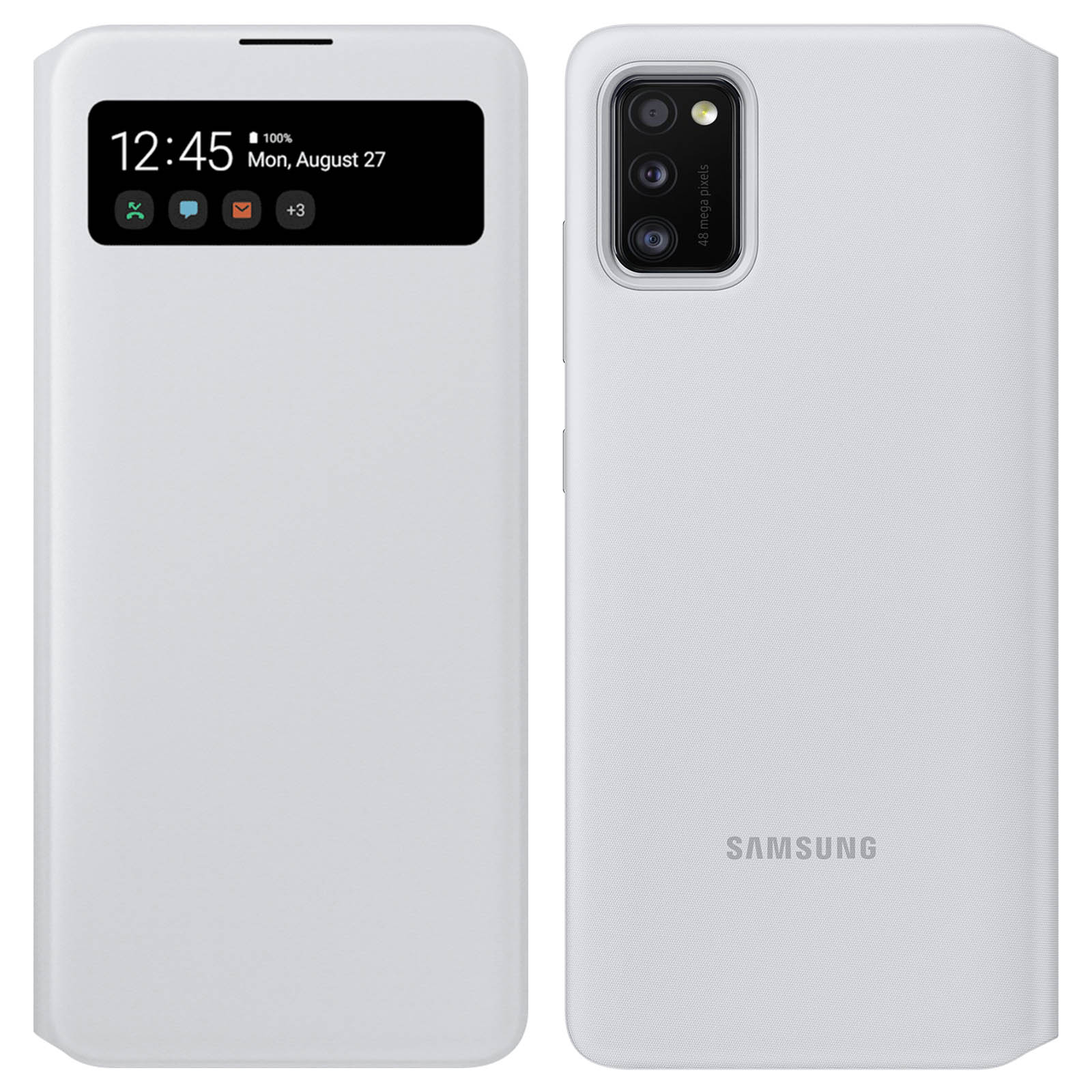 A41, Weiß Samsung, aus Handytasche Original SAMSUNG Galaxy Polycarbonat, Bookcover,