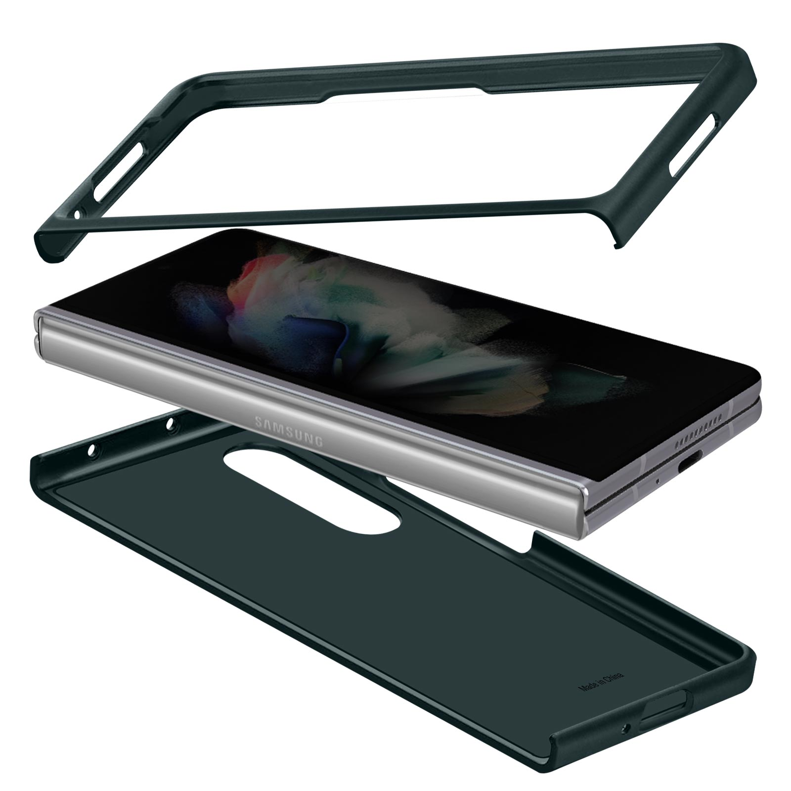 Galaxy Z Grün Silicone SAMSUNG Fold Cover Series, 3, Backcover, Samsung,