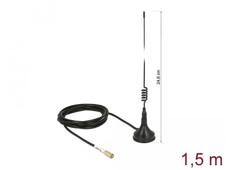 DELOCK Antenne, Schwarz 89612