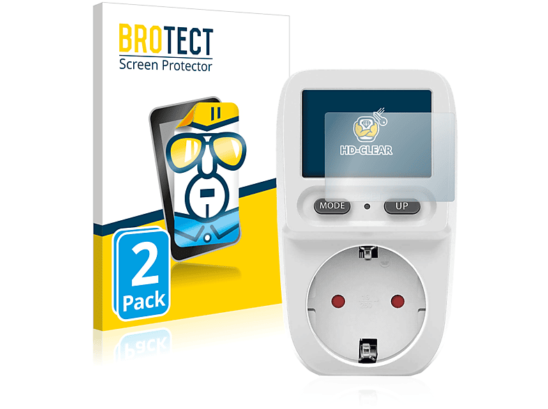 BROTECT 2x klare Schutzfolie(für Zaeel Energy Cost Meter) | Schutzfolien & Schutzgläser