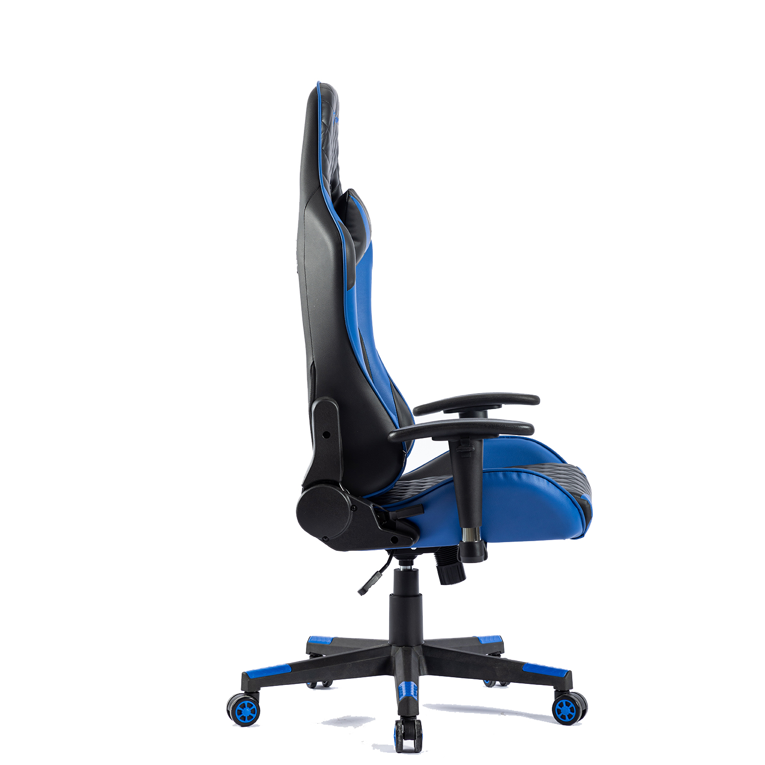 Taillenkissen, Bürostuhl, Gamingstuhl, Professioneller und Blau Gaming-Stuhl mit Kopfstütze IKIDO Schwarz/Blau